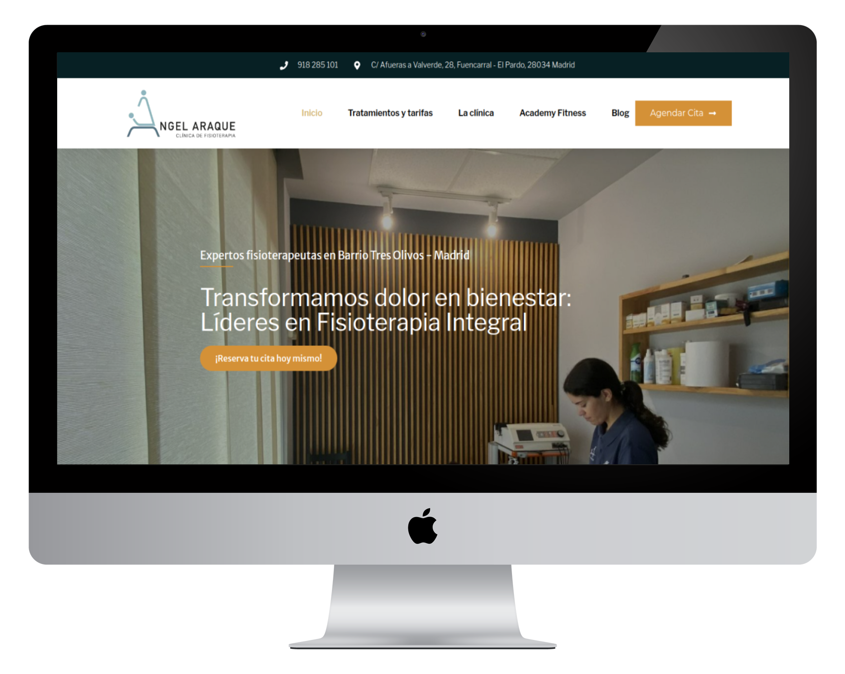 Diseño web para Fisioterapia Ángel Araque