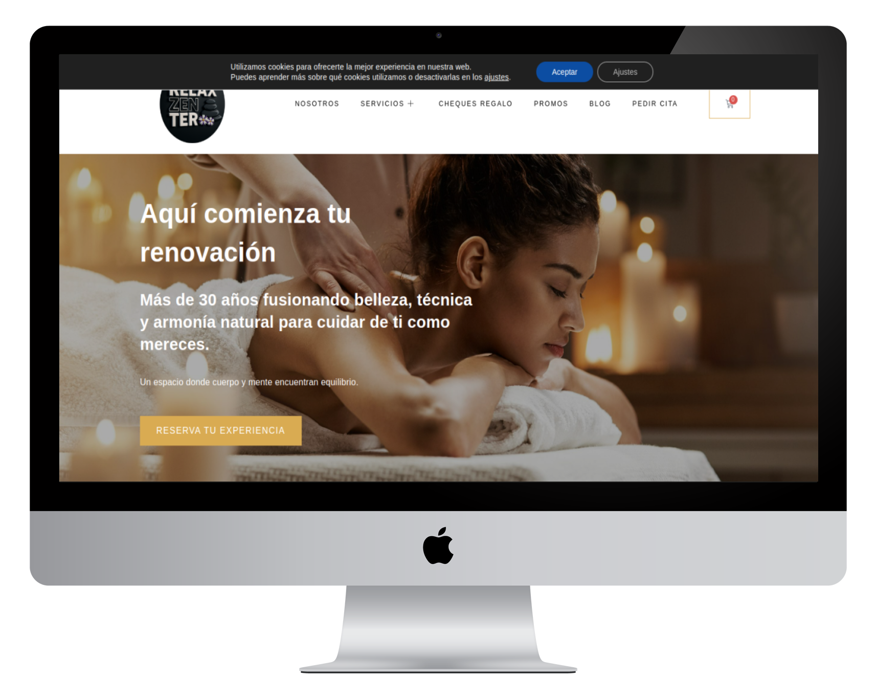Diseño web para centro de estética y bienestar