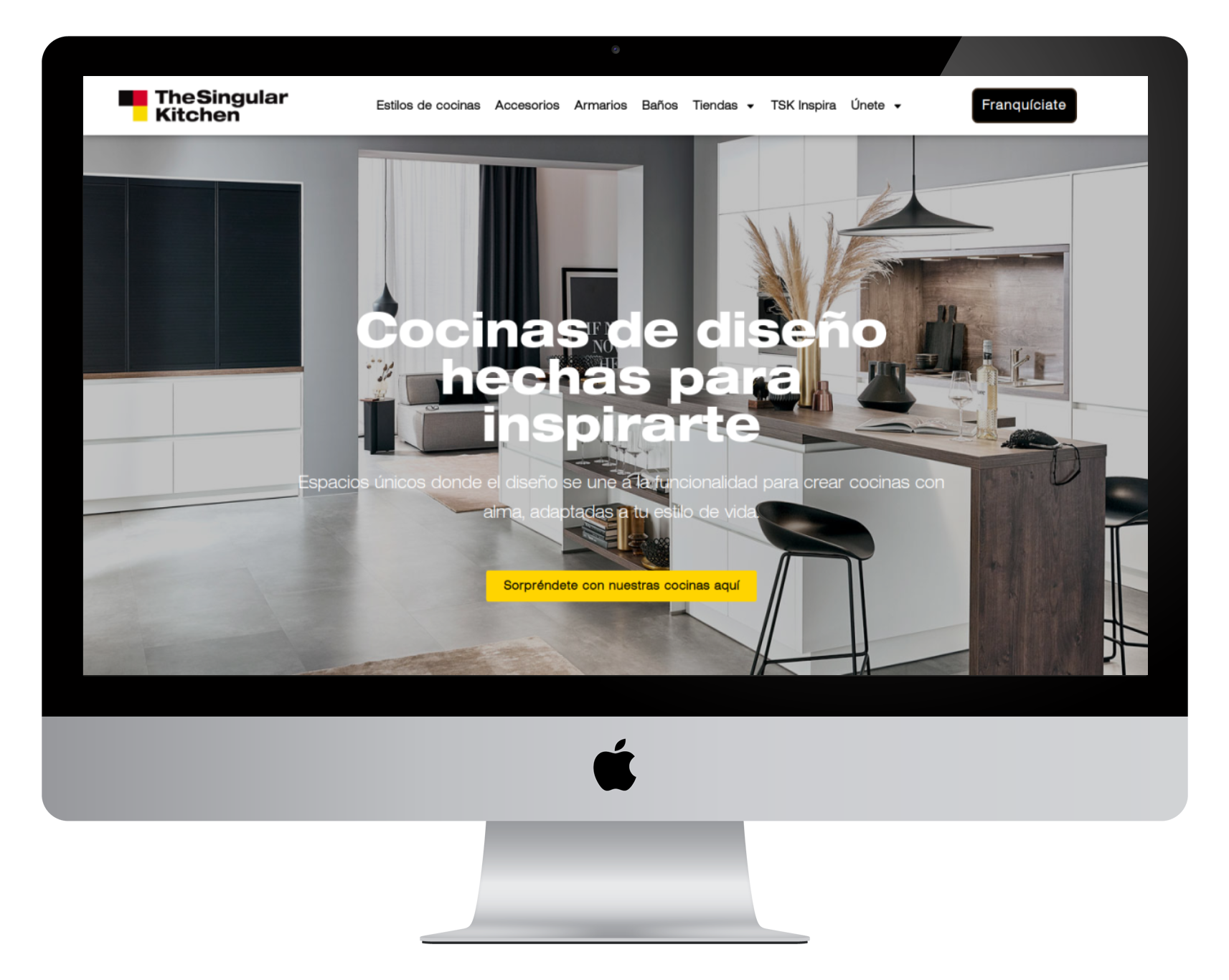Diseño web para TSK Cocinas, empresa de muebles de hogar