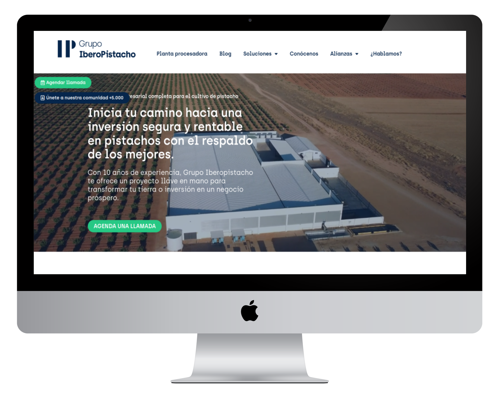 Diseño web para IberoPistacho