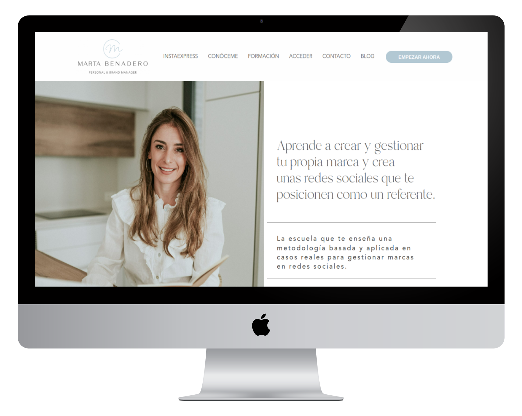 Diseño web para Marta Benadero