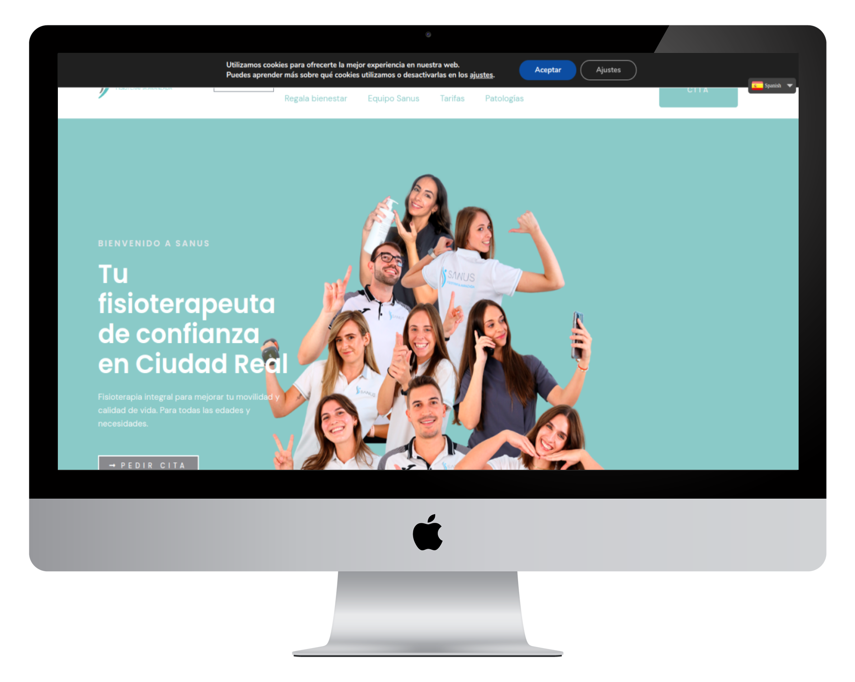 Diseño web para Sanus Fisioterapia